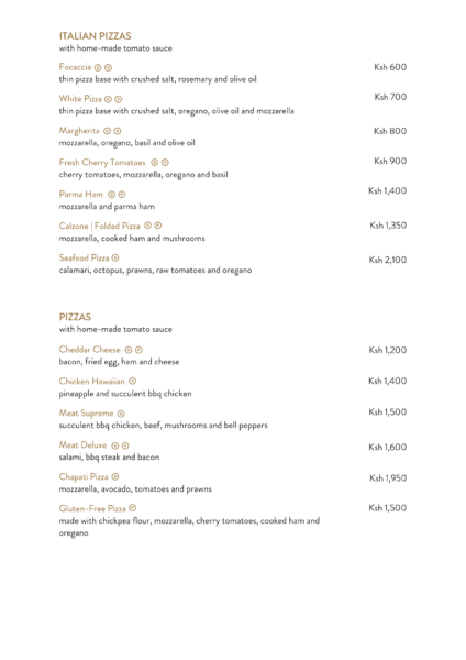 Frangipane Pizzeria A la carte Menu-2