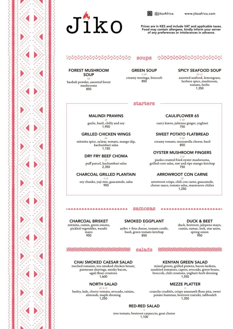 Book a table at Jiko Restaurant with EatOut